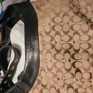 Pre-loved Large Coach Saddle Bag purse w/ Dustbag